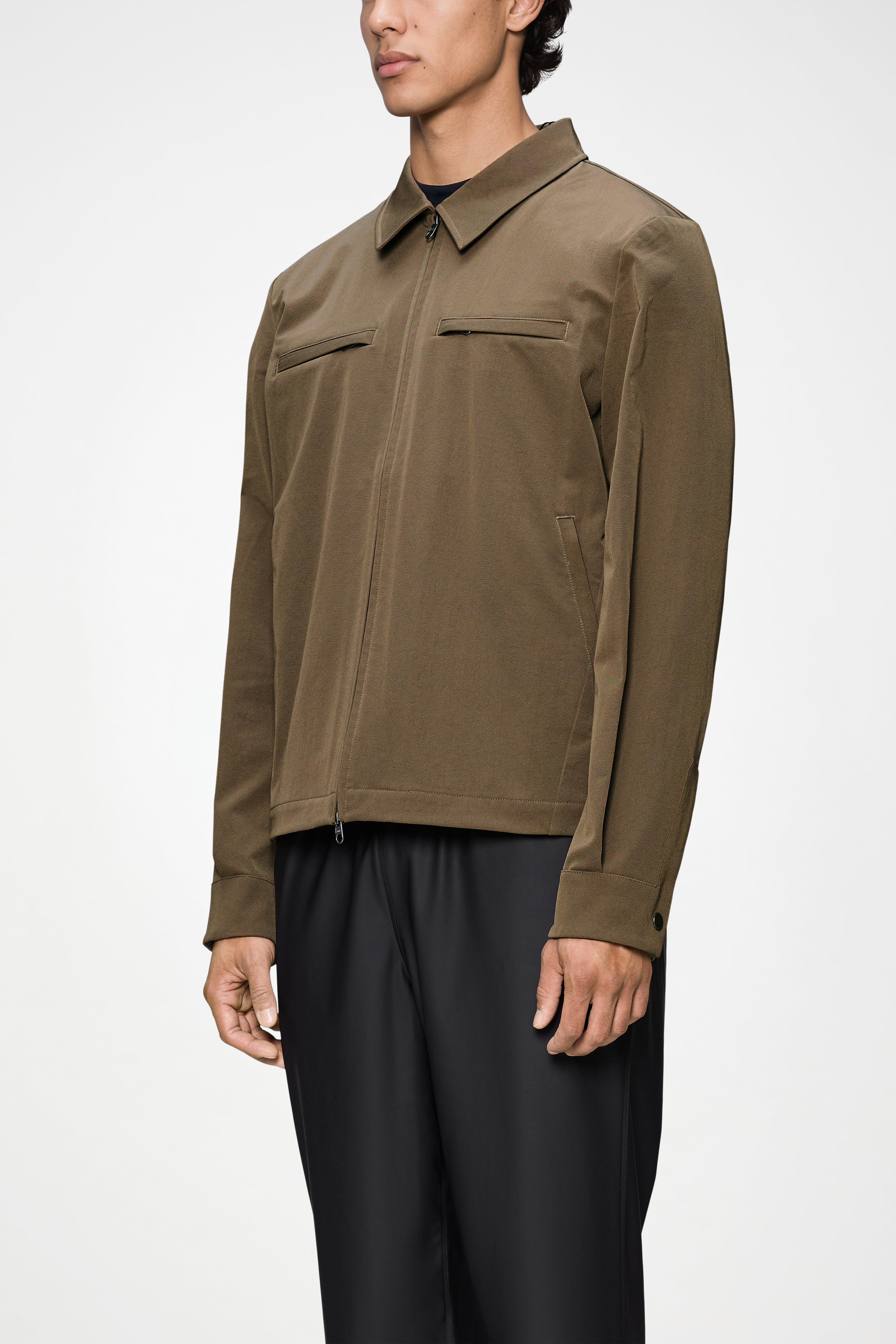 RAINS Tech Woven Overshirt Splinter Long Sleeve